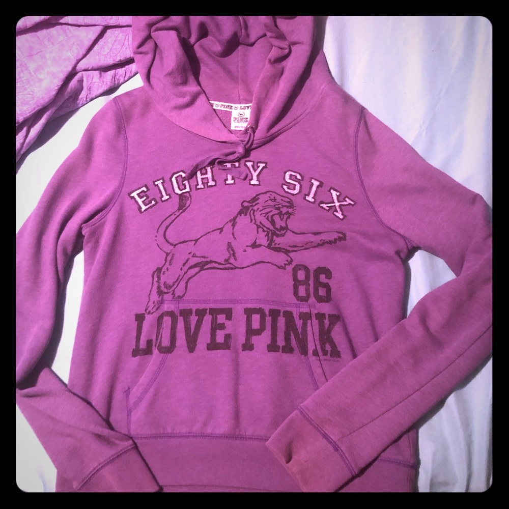 Love pink large hoodie